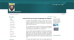 Desktop Screenshot of amherstpolice.net